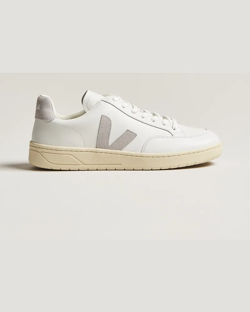 VEJA V-12 Sneaker Extra White/Light Grey Weiß