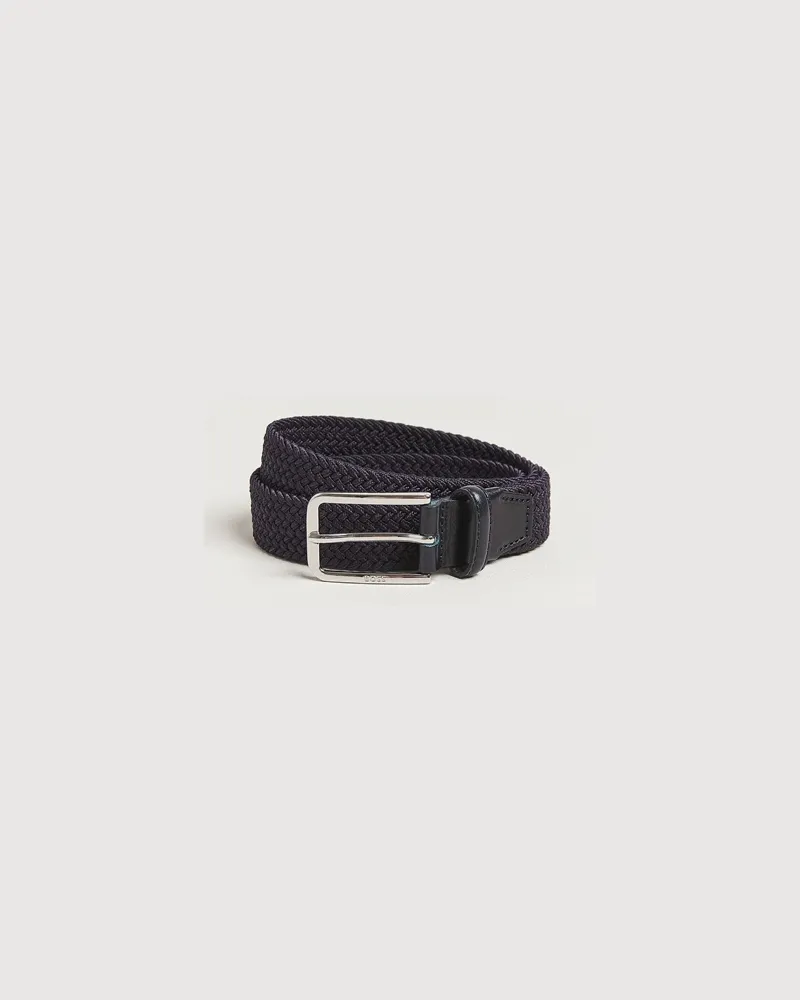 HUGO BOSS Clorio Elastic Woven Belt Navy Blau