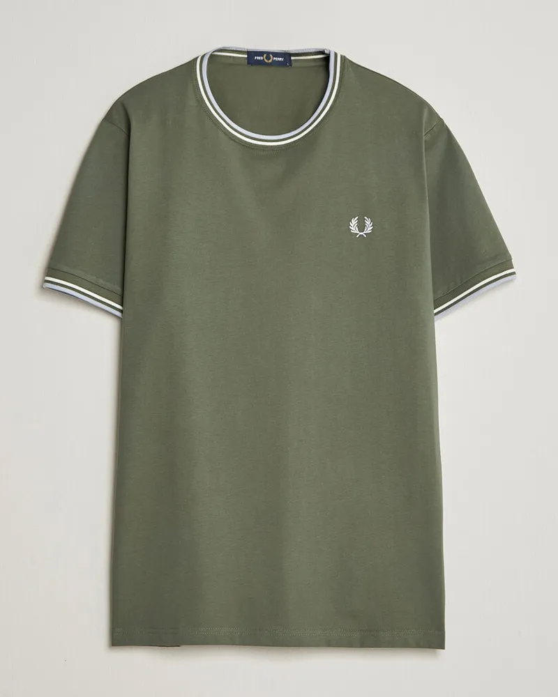 Fred Perry Twin Tipped T-Shirt Laurel Wreath Green Grün