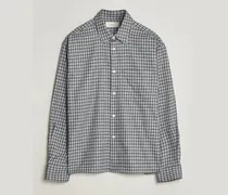 Juan Checked Flannel Shirt Blue