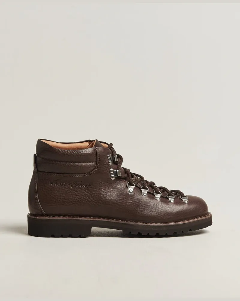 NN 07 Fracap M127 Grained Leather Boot Dark Brown Braun