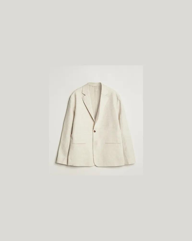 NN 07 Timo Linen Blazer Oat Beige