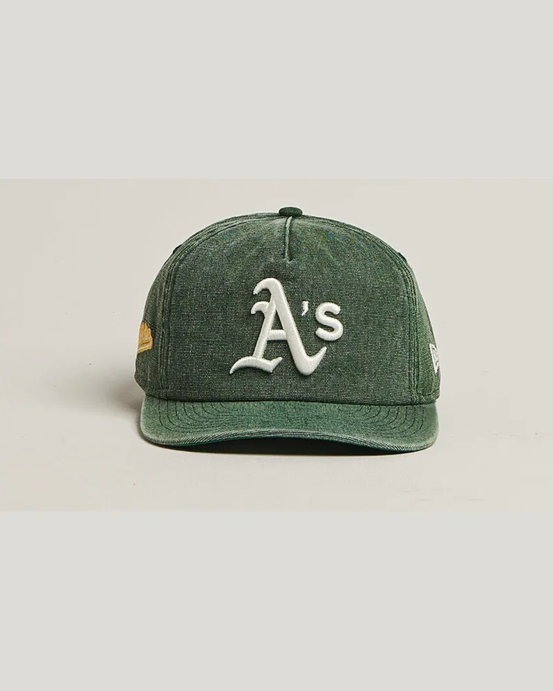 New Era 9Twenty Washed Cotton Cap Oakland Athletics Grün