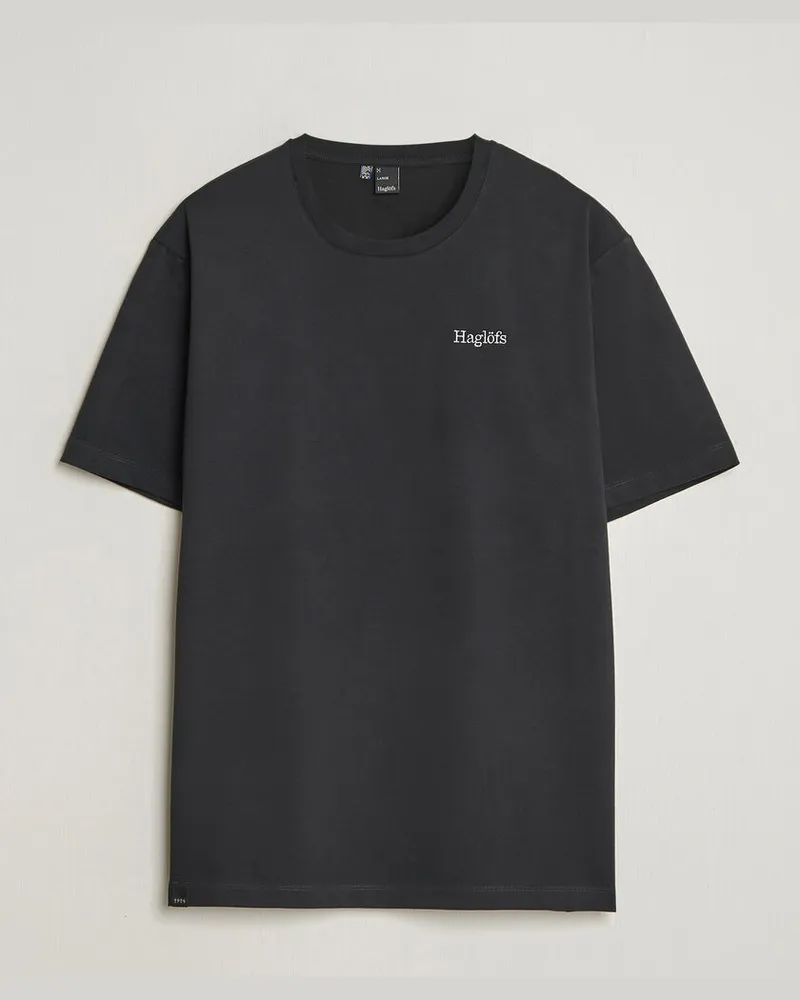 Haglöfs Haglöfs Organic Cotton T-Shirt True Black Schwarz