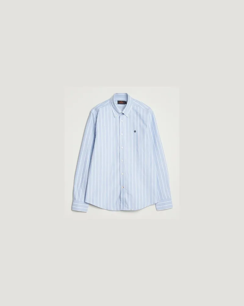 Morris Douglas Oxford Striped Shirt Light Blue Blau