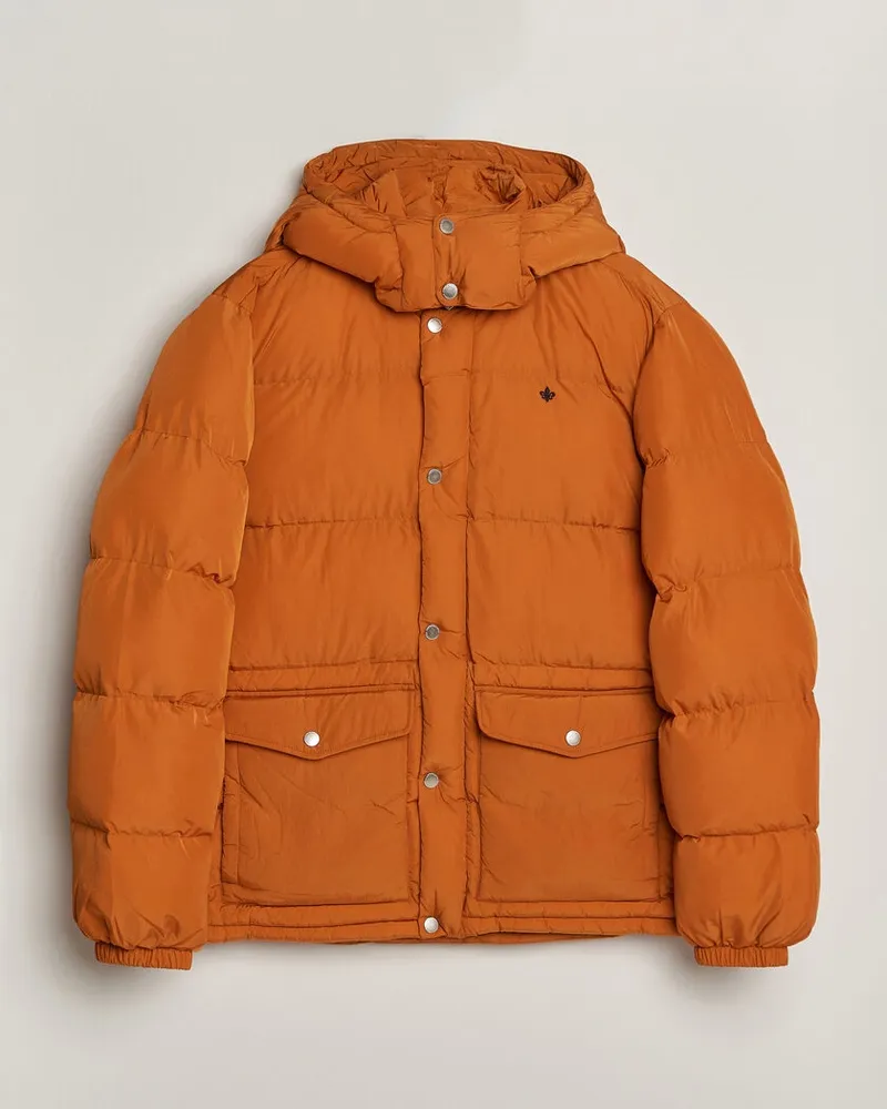 Morris Lennox Puffer Jacket Orange Orange