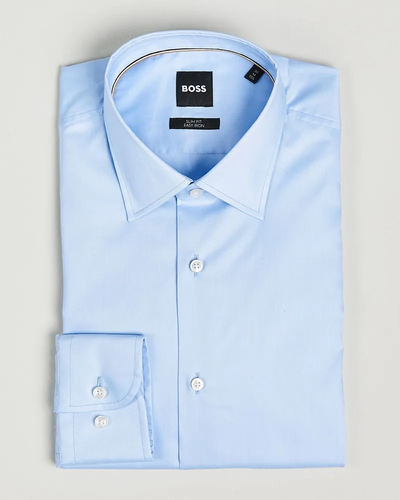 HUGO BOSS Hank Slim Fit Shirt Light Blue Blau