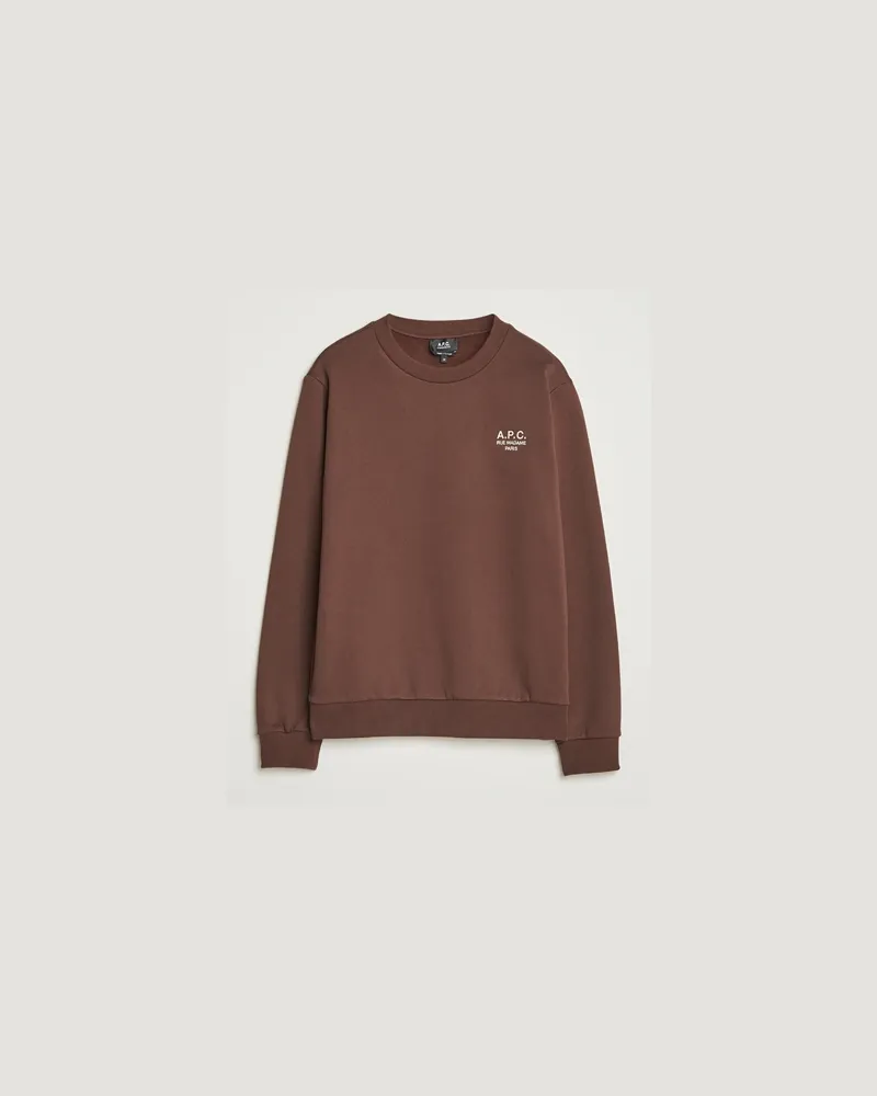 A.P.C. Rue Madame Sweatshirt Brown Braun