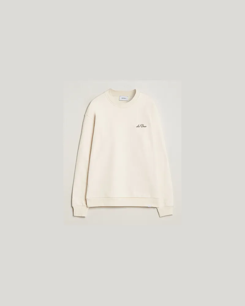 LES DEUX Crew Sweatshirt Light Ivory Beige