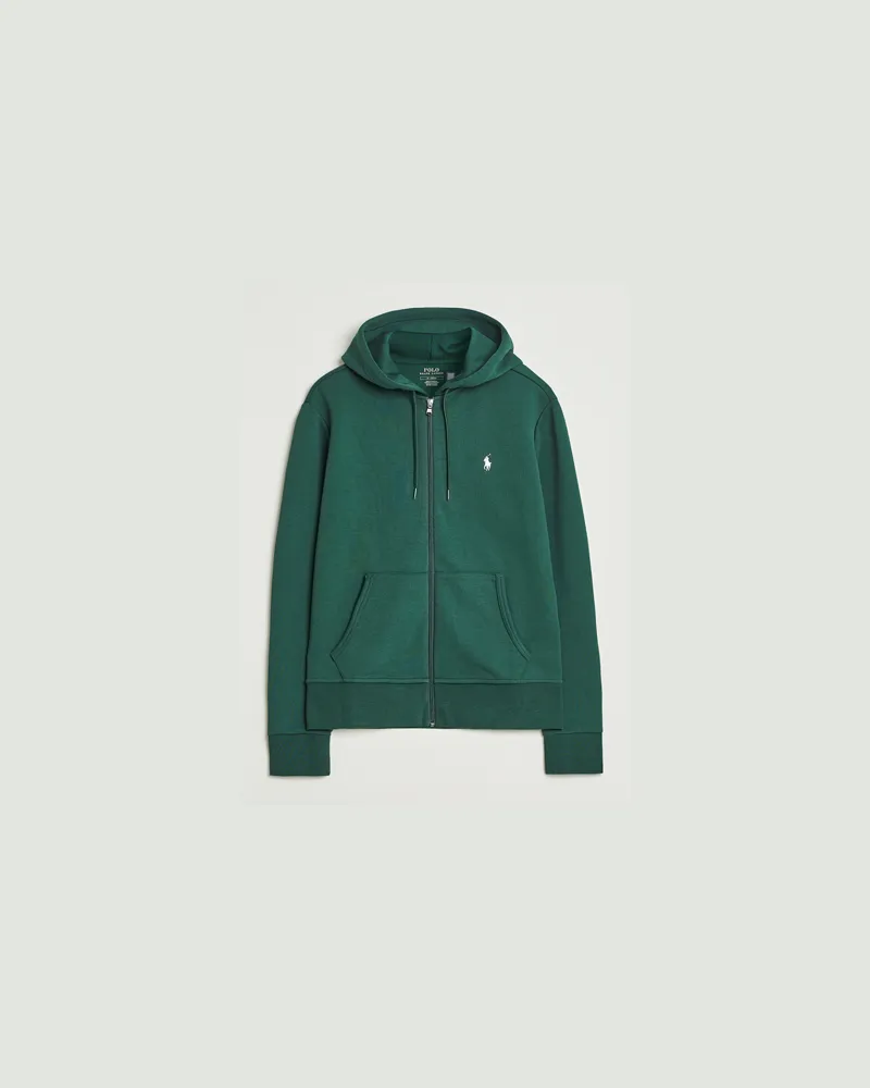 Ralph Lauren Double Knitted Full-Zip Hoodie Vintage Pine Grün