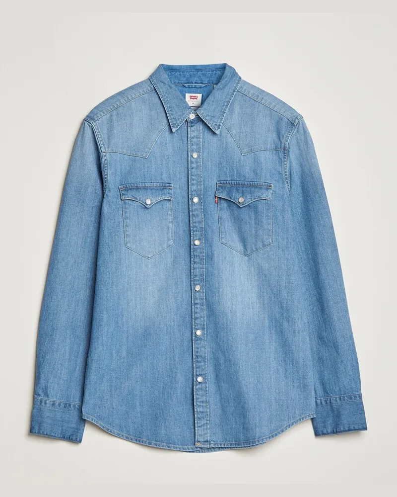 Levi's Barstow Western Standard Shirt Light Blue Blau