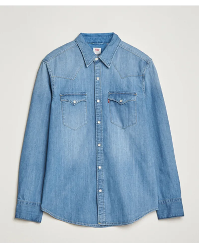 Levi's Barstow Western Standard Shirt Light Blue Blau