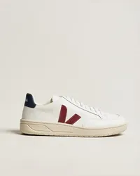 VEJA V-12 Leder Sneaker White/Marsala Nautico Weiß