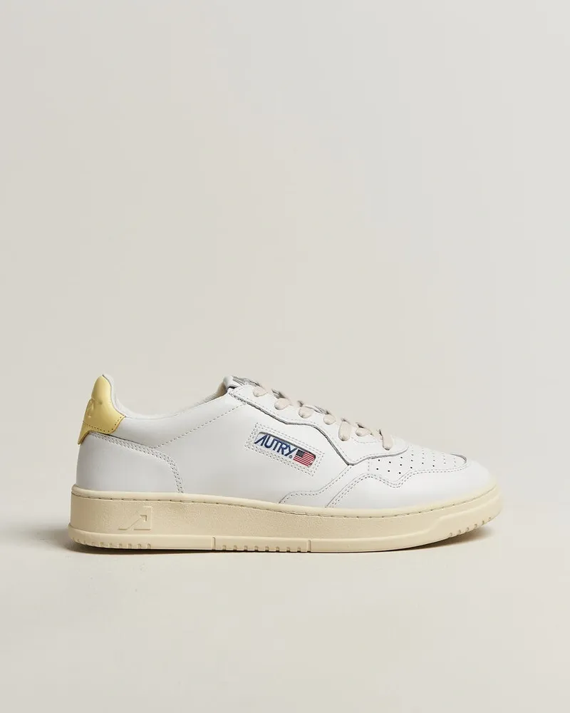 AUTRY Medalist Low Sneaker White/Lemon Meringue Weiß