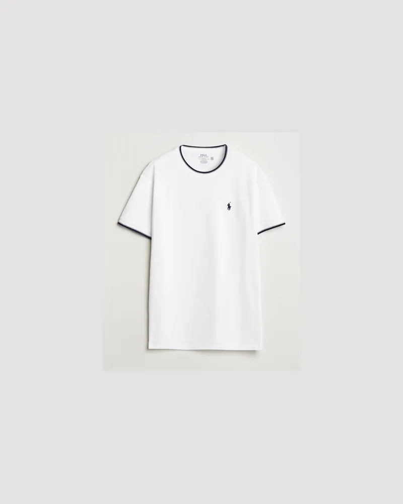 Ralph Lauren Mesh Polo Tee White Weiß