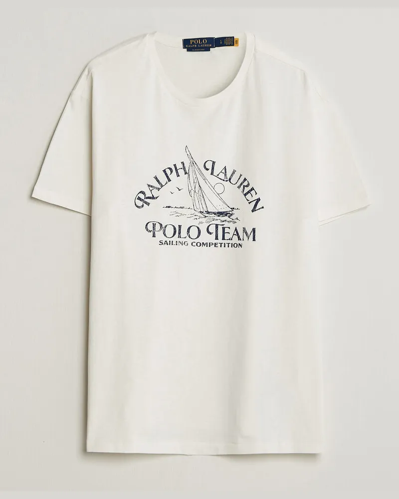 Ralph Lauren Ralph Beach Club Printed Tee Deckwash White Weiß