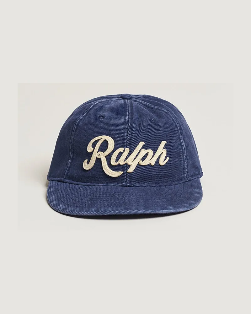 Ralph Lauren Retro Cotton Twill Cap Newport Navy Blau