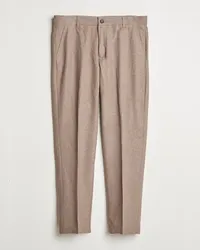 LES DEUX Como Reg Woll Pants Desert Taupe Melange Beige