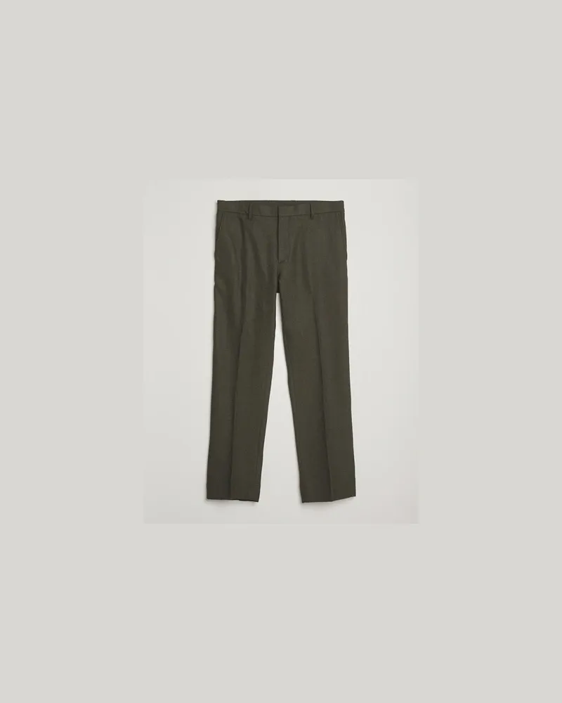 J.Lindeberg Soren Cash Stretch Flannel Trousers Forest Green Grün