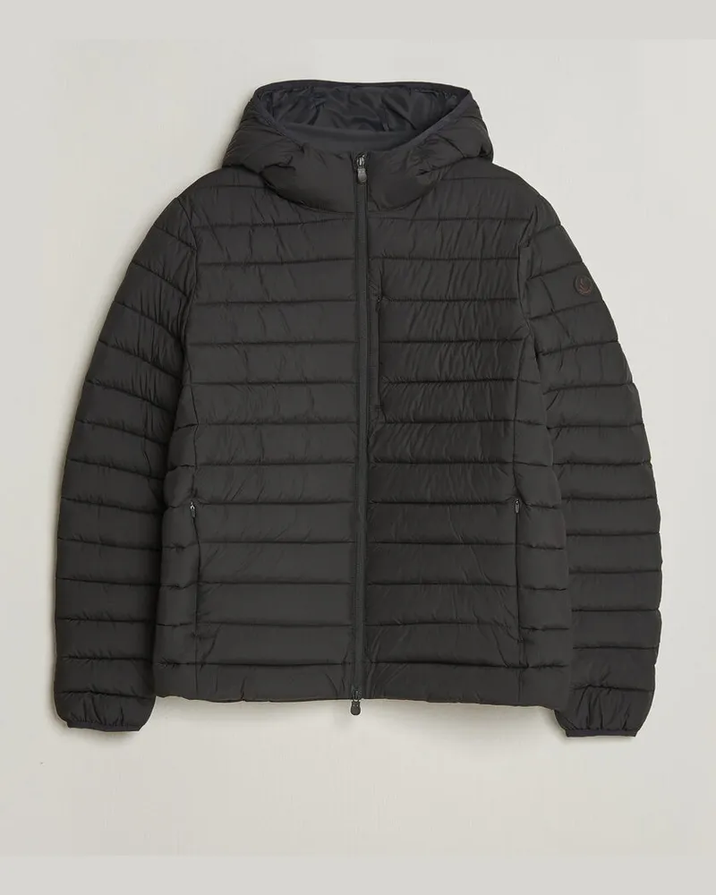 Save The Duck Juncus Matt Lightweight Hood Jacket Black Schwarz