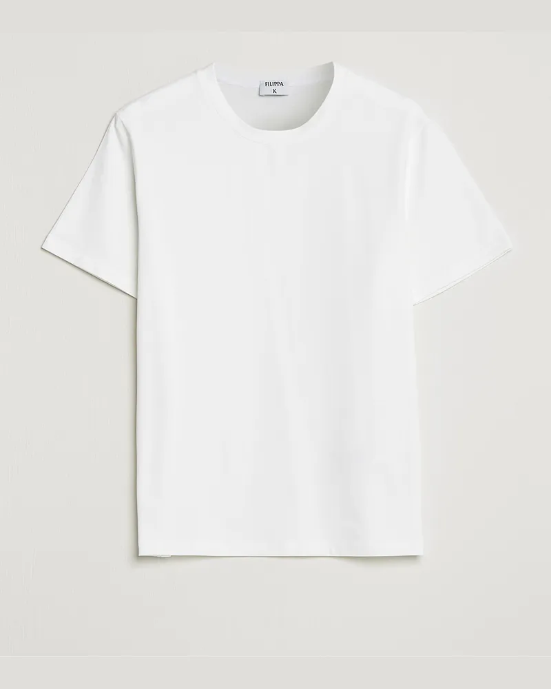 Filippa K Stretch Cotton Tee White Weiß