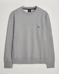 Paul Smith Organic Baumwoll Sweatshirt Grey Melange Grau