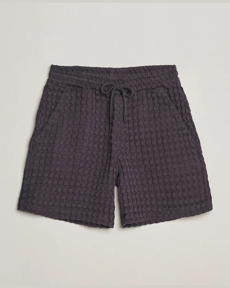 OAS Porto Waffle Shorts Nearly Black Schwarz