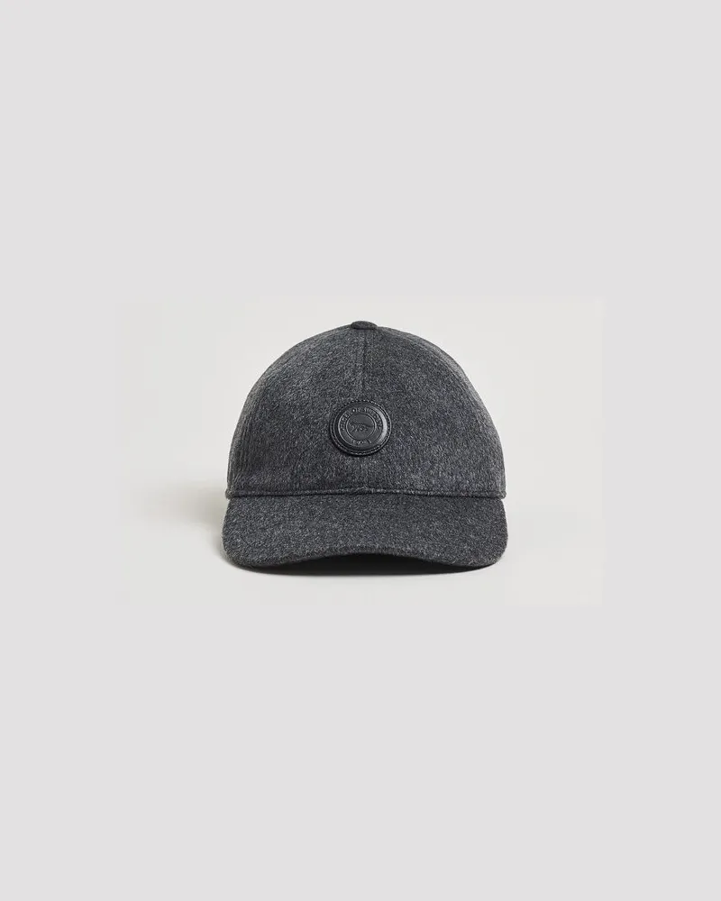 Tiger of Sweden Hent Wool/Cashmere Cap Dark Grey Melange Grau
