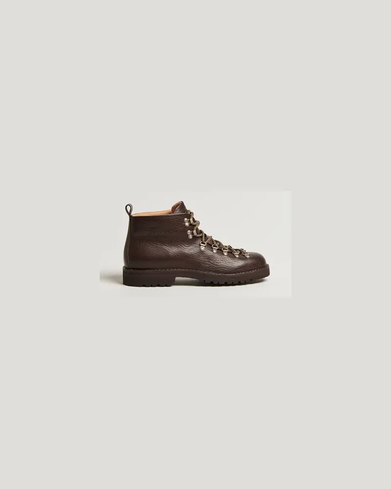Fracap M120 Grained Leather Boot Dark Brown Braun