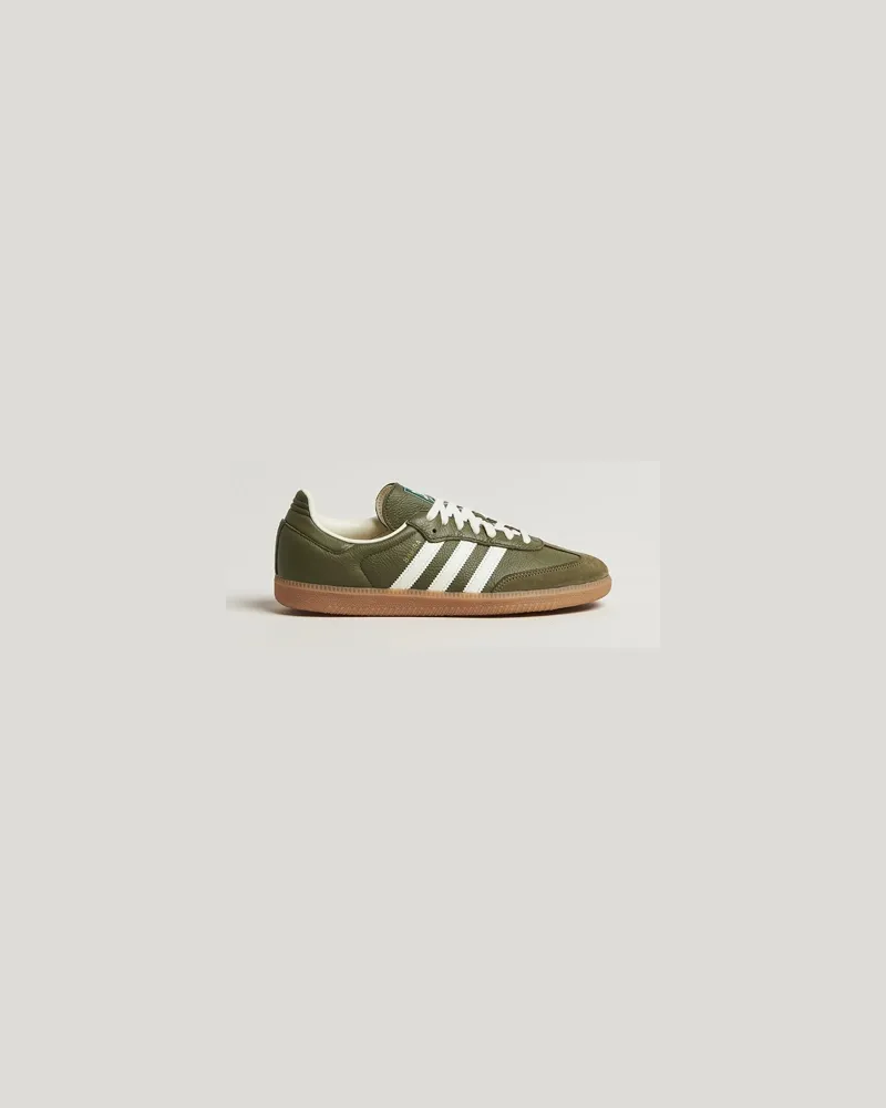adidas Samba OG Sneaker Khaki Green/Off White Grün