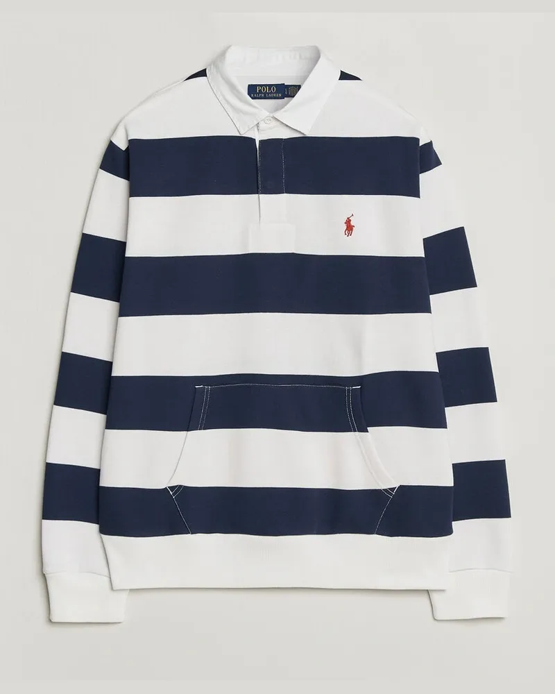 Ralph Lauren Rugby Shirt Newport Navy/White Mehrfarbig