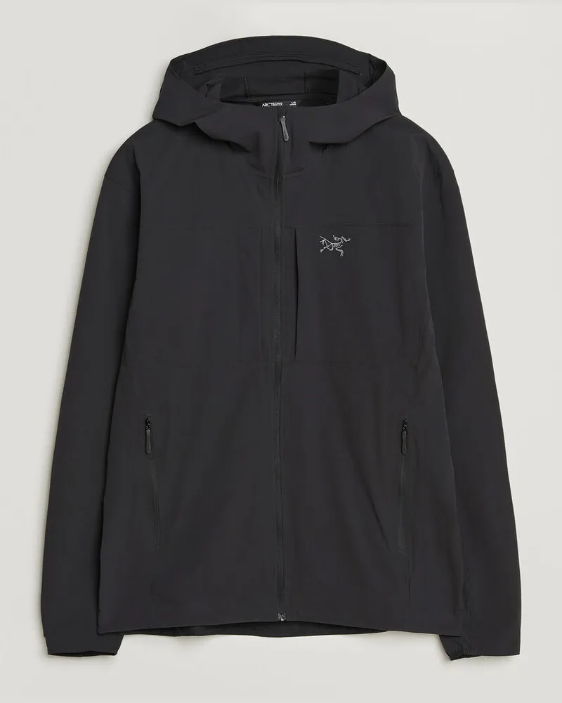 Arc'teryx Gamma Lightweight Softshell Hooded Jacket Black Schwarz