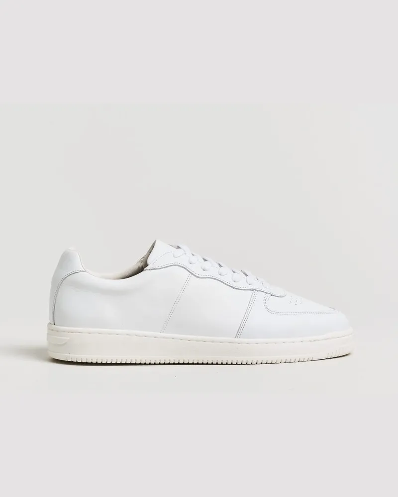 LES DEUX Sporty Leather Sneaker White Weiß