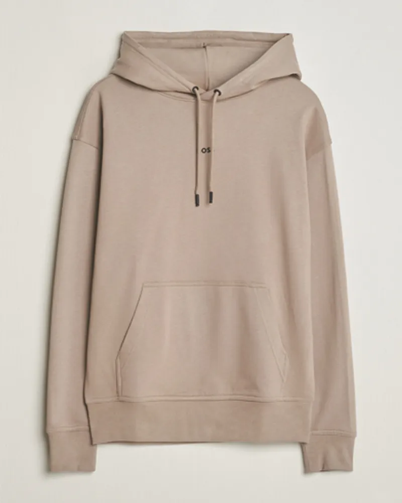 HUGO BOSS WeSmall Logo Hoodie Open Brown Braun