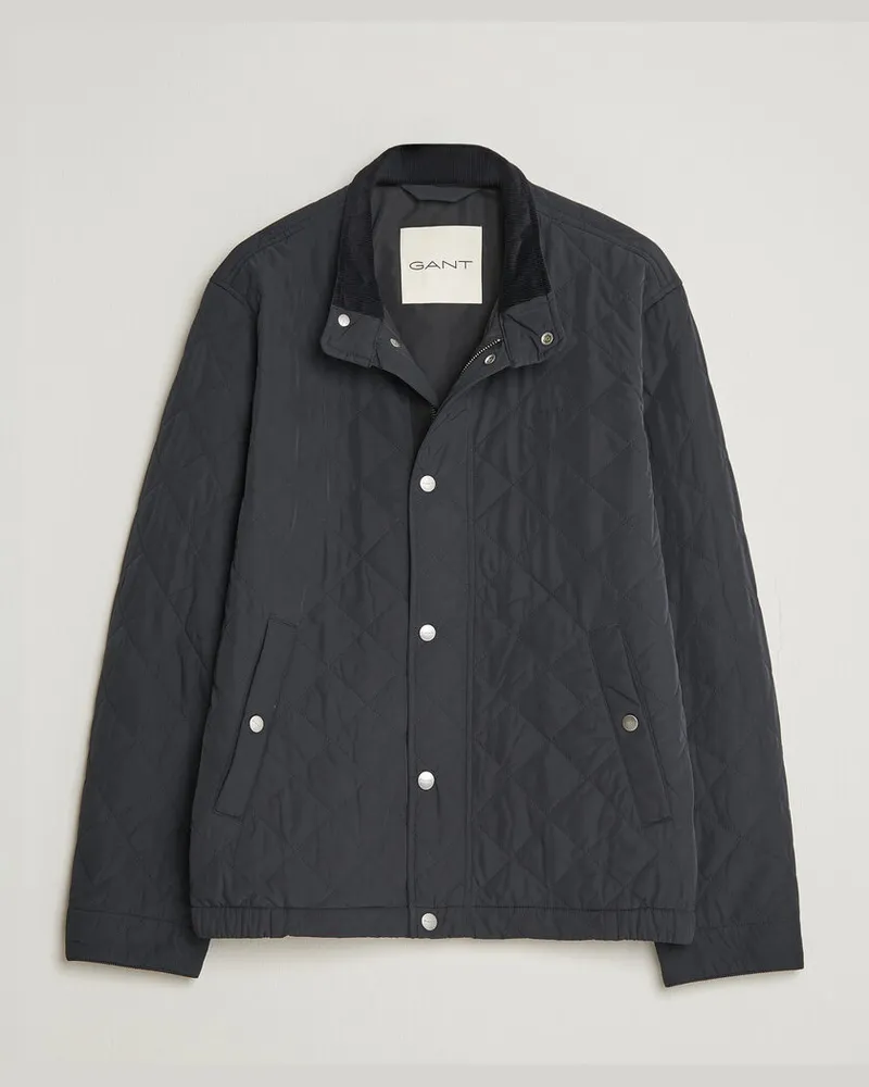 Gant Classic Quilted Jacket Black Schwarz
