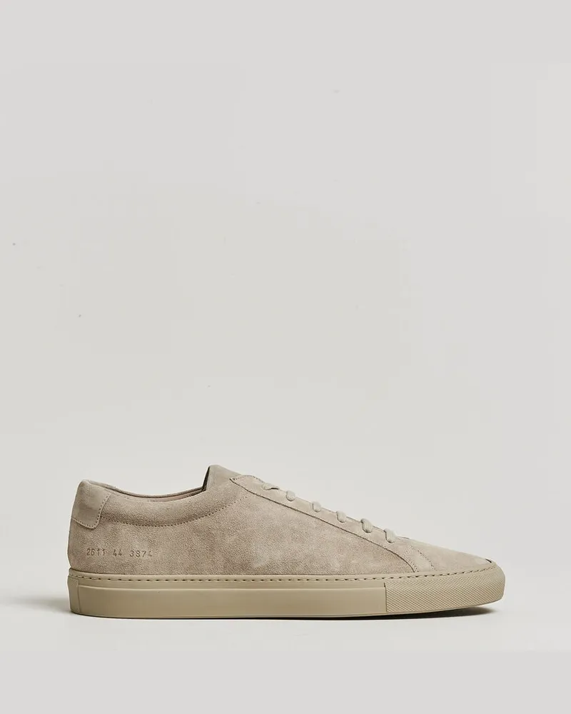 Common Projects Original Achilles Suede Sneaker Warm Grey Grau