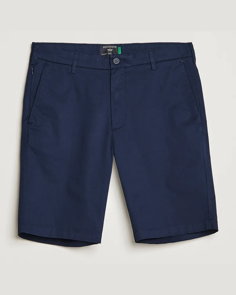 Dockers Cotton Stretch Twill Chino Shorts Navy Blazer Blau