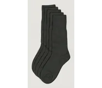 5-Pack Bamboo Socks Charcoal Grey
