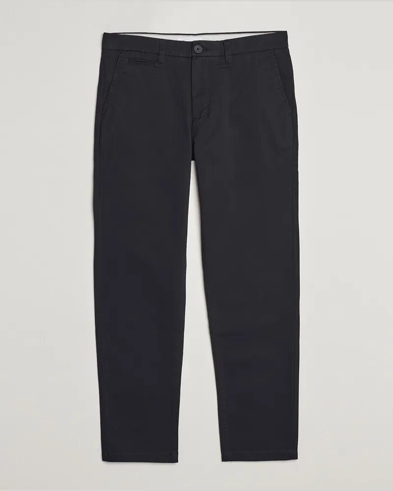Knowledge Cotton Apparel Chuck Regular Cotton Twill Chino Jet Black Schwarz