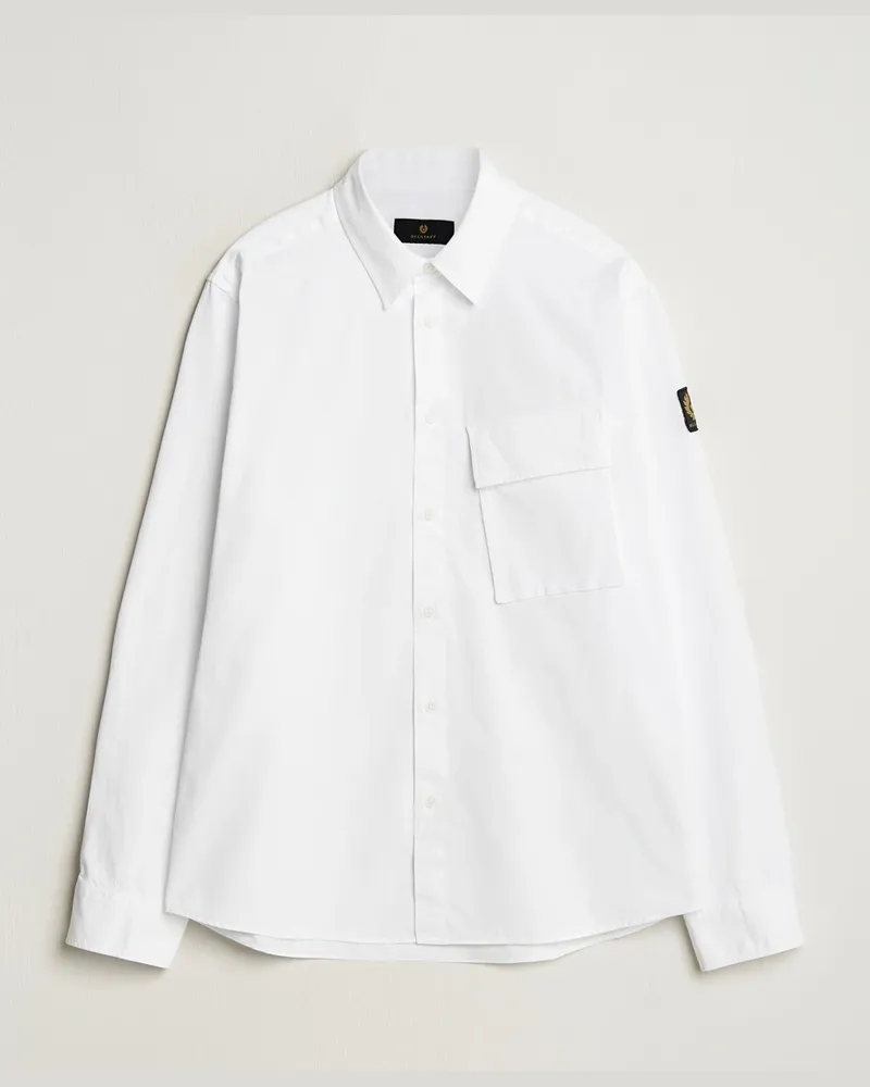 Belstaff Scale Cotton Pocket Shirt White Weiß