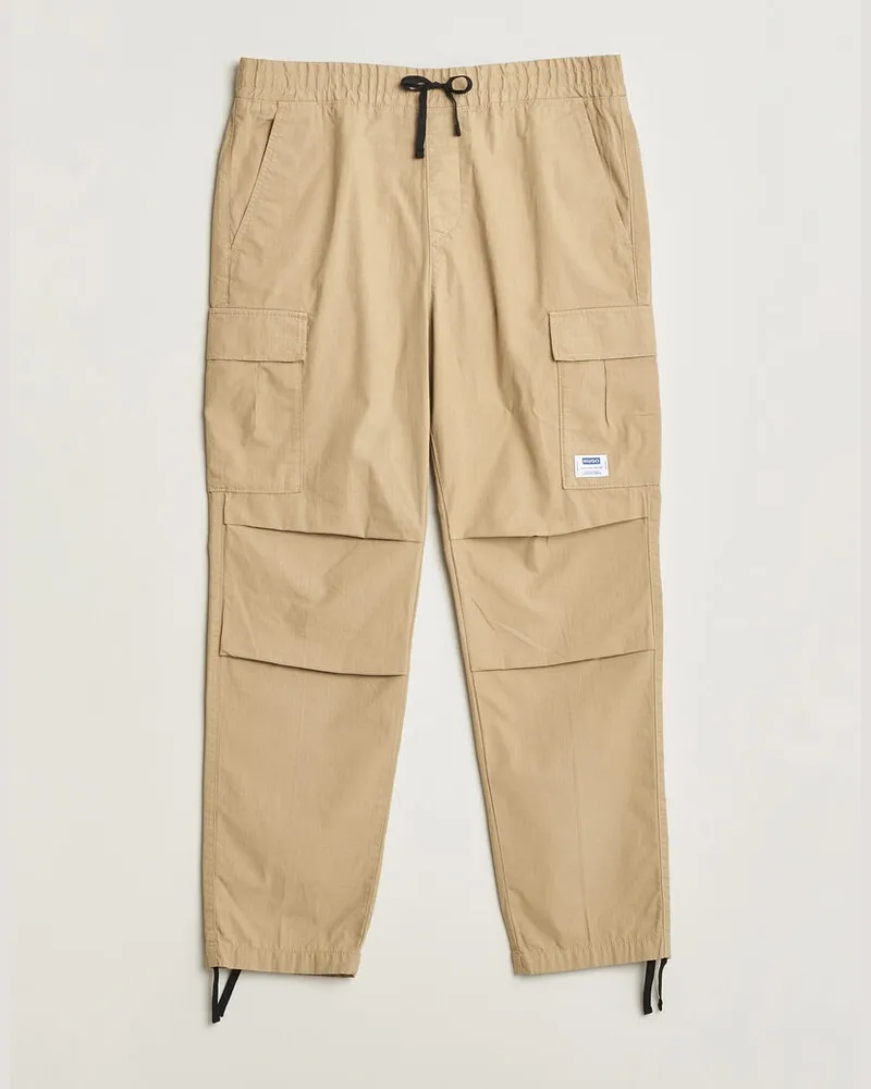 HUGO BOSS Gadic Cargo Drawstring Pants Medium Beige Beige