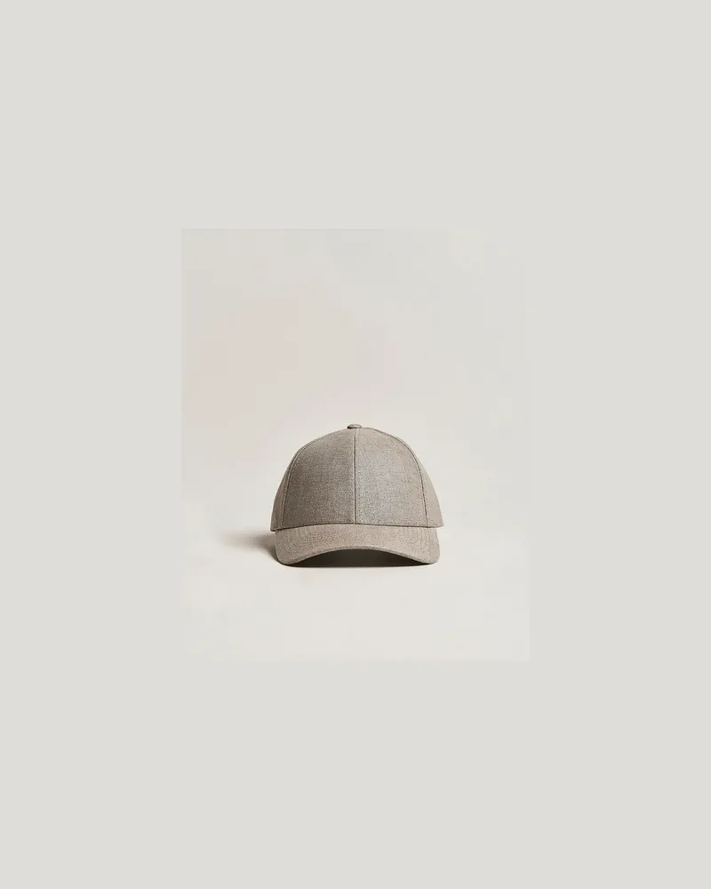 Varsity Headware Linen Baseball Cap Argent Khaki Braun