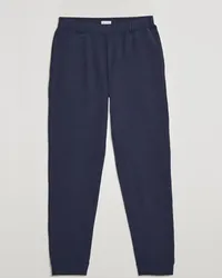 Sunspel Baumwoll Loopback Track Pants Navy Blau