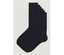 6-Pack Baumwoll Socks Navy