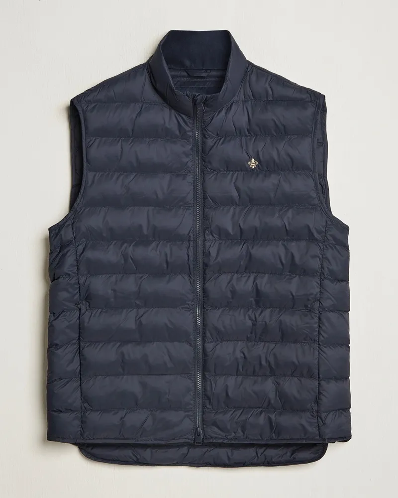 Morris Norfolk Liner Vest Navy Blau