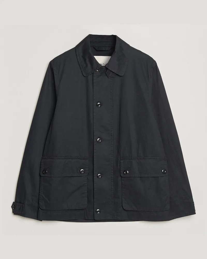 Gant Cotton Decker Jacket Black Schwarz