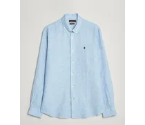 Douglas Leinen Button Down Shirt Light Blue