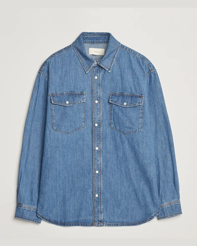 JEANERICA Arno Denim Shirt Light Blue Vintage Blau