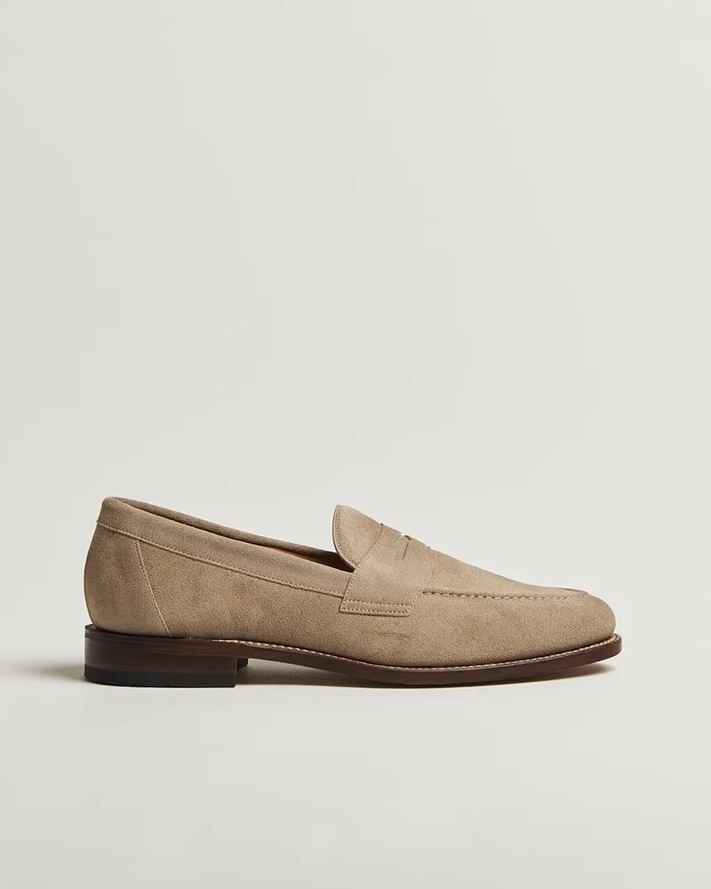 Loake 1880 Imperial Suede Loafers Sand Beige