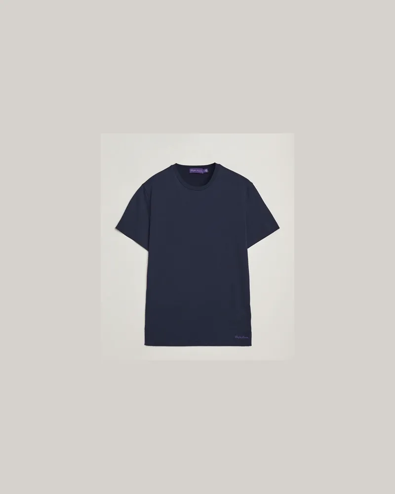 Ralph Lauren Luxury Cotton T-Shirt Chairman Navy Blau